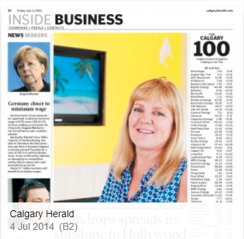 The front page of Inside Business